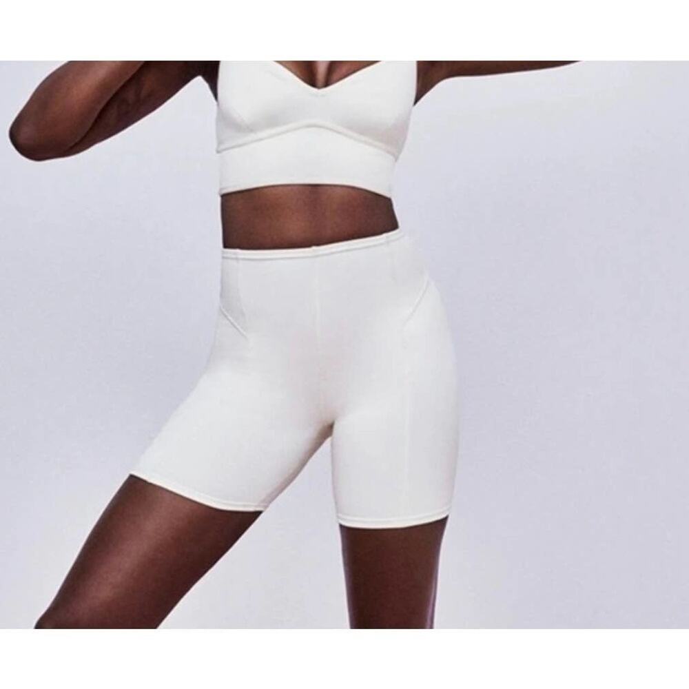 FOR Love and Lemons Dani Biker Short, Cream white, XS NWT